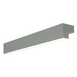 BIG WHITE L-LINE 60 LED nástěnné a stropní svítidlo, IP44, 3000K, 700 lm, šedá 1001301