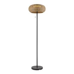 BIG WHITE (SLV) ADEGAN venkovní stojací lampa, solární, 2200 K, IP65, hnědá 1008387