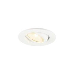 BIG WHITE (SLV) NEW TRIA® 45 DL, kulaté, vestavné stropní svítidlo, 3000 K, 24°, bílé 1009004