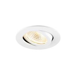 BIG WHITE (SLV) NEW TRIA® 68 vestavné stropní svítidlo, PHASE, AIRTIGHT, kulaté, 2700 K, 7,5 W, bílé 1009020