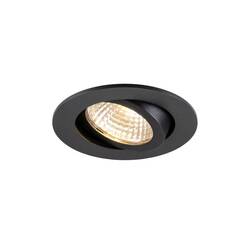 BIG WHITE (SLV) NEW TRIA® 68 vestavné stropní svítidlo, PHASE, AIRTIGHT, kulaté, 2700 K, 7,5 W, černé 1009021