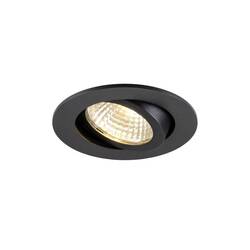 BIG WHITE (SLV) NEW TRIA® 68 vestavné stropní svítidlo, PHASE, AIRTIGHT, kulaté, 3000 K, 7,5 W, černé 1009023