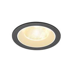 BIG WHITE (SLV) NUMINOS L Stropní vestavné svítidlo, 3000 K, 20°, IP20, kulaté, černé / bílé 1009775