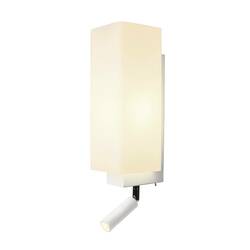 VÝPRODEJ VZORKU BIG WHITE QUADRASS SPOT Indoor nástěnné svítidlo s LED Spotem a objímkou E27, bílé 1003429