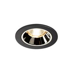 BIG WHITE NUMINOS DL S vnitřní LED zápustné stropní svítidlo černá/chrom 2700 K 20° včetně listových pružin 1003771