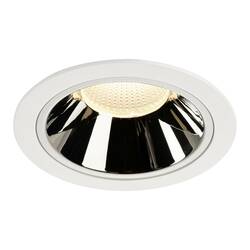 BIG WHITE NUMINOS DL XL vnitřní LED zápustné stropní svítidlo bílá/chrom 3000 K 40° 1004026