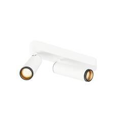 BIG WHITE (SLV) GRIP! M Povrchové stropní svítidlo, dvojité, PHASE, 2700 K, 28 W, 42°, bílá / černá 1009076