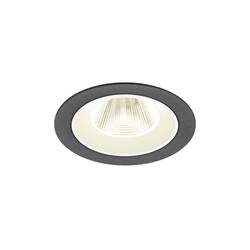 BIG WHITE (SLV) NUMINOS M Stropní vestavné svítidlo, 4000 K, 20°, IP20, kulaté, černé / bílé 1009632