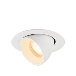 BIG WHITE (SLV) NUMINOS GIMBLE XS Stropní vestavné svítidlo, 2700 K, 55°, IP20, kulaté, bílé 1010042