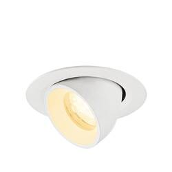 BIG WHITE (SLV) NUMINOS GIMBLE XS Stropní vestavné svítidlo, 3000 K, 40°, IP20, kulaté, bílé 1010057