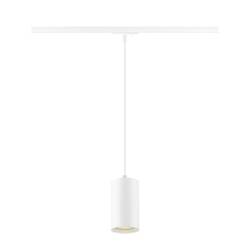 BIG WHITE (SLV) ASTO TUBE 1~ závěsné svítidlo, GU10, délka závěsu 250 cm, 1 x max. 10 W, bílá 1010100