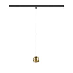 BIG WHITE (SLV) DYSKO 48V závěsné svítidlo, DALI, závěsná délka 200 cm, 2700K, 36°, černá / zlatá 1010336