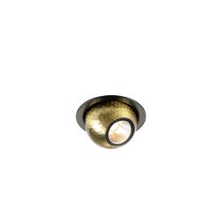 BIG WHITE (SLV) DYSKO Stropní vestavné svítidlo, kulaté, PHASE, 2700K, 6,4 W, 36°, černá / zlatá 1010353