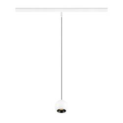 BIG WHITE (SLV) LIGHT EYE 2.0 48V závěsné svítidlo, DALI, délka závěsu 200 cm, 3000K, 30°, bílá / černá 1010463