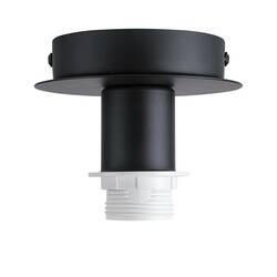 VÝPRODEJ VZORKU BIG WHITE FENDA, stropní svítidlo, stropní rozeta, A60, černé, bez stínítka, max. 60 W 155550