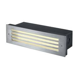 BIG WHITE BRICK MESH, venkovní nástěnné vestavné svítidlo, LED, 3000K, IP54, nerezová ocel, 4 W 229110