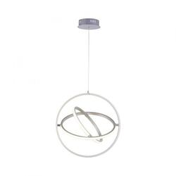 LEUCHTEN DIREKT is JUST LIGHT LED závěsné svítidlo v barvě oceli v moderním designu krokově stmívatelné 2700K