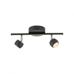 JUST LIGHT LED stropní svítidlo černé JARIK 2-ramenné, řízení vypínačem, nastavitelné 3000K