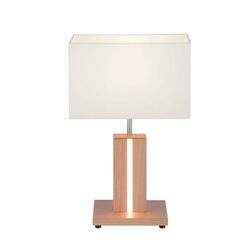 LEUCHTEN DIREKT LED stolní lampa, dřevodekor, CCT, stmívatelná, s kolébkový spínačem 2700-5000K