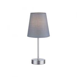 LEUCHTEN DIREKT Stolní lampa, šedá, 1x E14, stínidlo, vč. šňůrový vypínač