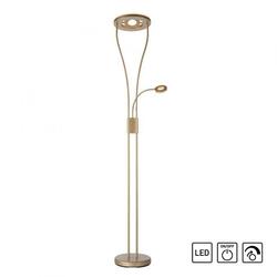 LEUCHTEN DIREKT LED stojací lampa, osvětlení stropu, čtecí lampa, barva ocel, stmívatelná, otočná 3000K