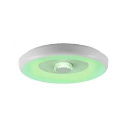 JUST LIGHT LED stropní svítidlo bílé s křišťálovým efektem, dálkové ovládání, Tuya, stmívatelné s aplikací RGB/2700-5000K