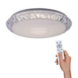 LEUCHTEN DIREKT LED stropní svítidlo, transparentní, kruhové, CCT, RGB, dálkový ovladač RGB+2700-5000K