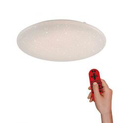 LEUCHTEN DIREKT is JUST LIGHT LED stropní svítidlo kruhové v bílé s hvězdným nebem a nastavitelnou barvou světla Smart Home MEDION RGB+3000-5000K