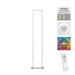 LEUCHTEN DIREKT LED stojací svítidlo stříbrná barva, nožní vypínač, stmívatelné Sidelight RGB Rainbow 2700-5000K LD 14640-55