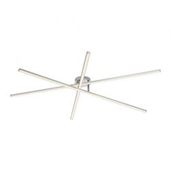 JUST LIGHT LED stropní svítidlo SIMON, stříbrná, tvar hvězdy, podlouhlé 3000K