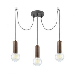 LEUCHTEN DIRECT Závěsné svítidlo, 3-ramenné, barva rzi, moderní vintage LD 14776-48