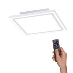 LEUCHTEN DIREKT is JUST LIGHT LED panel svítidlo, stropní svítidlo, bílé, stmívatelné, CCT nastavení teploty barvy 3000-5000K