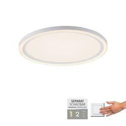 LEUCHTEN DIREKT is JUST LIGHT LED stropní svítidlo bílé kruhové ovládání vypínačem teplá bílá paměťová funkce 3000K LD 14883-16