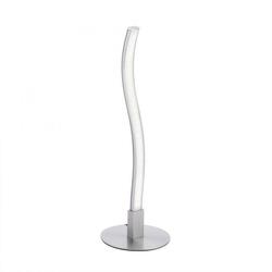 LEUCHTEN DIREKT LED stolní lampa v designu vlny s barvou oceli teplá bílá vč. šňurového vypínače 3000K LD 15128-55