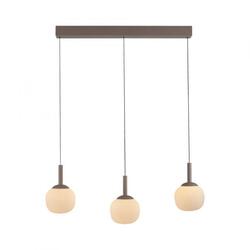 JUST LIGHT LED závěsné svítidlo NAMI, písková barva, podlouhlé, stmívatelné, Comfort-Lift, paměťová funkce, SimplyDim 3000K