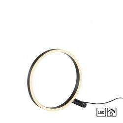LEUCHTEN DIREKT LED stolní svítidlo, antracit, kruhové pr.30cm, dotykový stmívač, Switchmo, teplá bílá 3000K