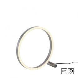 LEUCHTEN DIREKT LED stolní lampa hliník, kruhová, pr.30cm, dotykový stmívač, Switchmo, teplá bílá 3000K