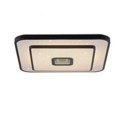 JUST LIGHT LED stropní svítidlo TURANUS, černá, hranaté, 50 cm, hvězdné nebe 3000K