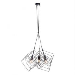 LEUCHTEN DIREKT is JUST LIGHT Závěsné svítidlo v černé barvě s kovovým tělem v trendy retro designu
