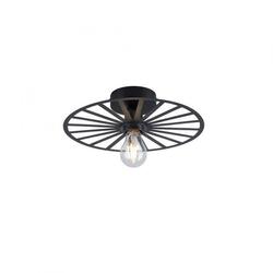 LEUCHTEN DIREKT stropní svítidlo 30x30 matná černá barva kruhové s laťovým designem  LD 15635-18