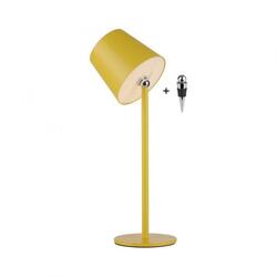 JUST LIGHT Nabíjecí svítidlo na láhev, s přídavnou nohou, žlutá 3000K