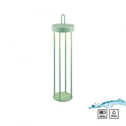 JUST LIGHT LED stolní lampa na baterie zelená 50cm dotykový stmívač IP44 zahradní svítidlo 2700K LD 19301-43