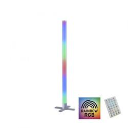 LEUCHTEN DIREKT LED stojací svítidlo, stříbrná barva, ideální párty osvětlení, RGB, stmívatelné, dálkový ovladač RGB