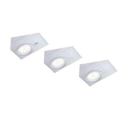 LEUCHTEN DIREKT is JUST LIGHT LED skříňkové svítidlo, ocel, 3-ramenné, klínovité, moderní 3000K 84111-55-3