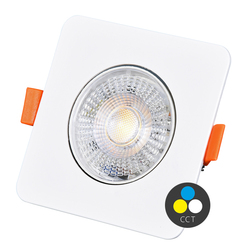 Ecolite SMD čtverec 9cm výklopný max.7W IP20 560lm CCT bílá LED-YL202/7W/CCT/BI