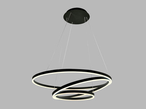 LED2 3271153D Závěsné svítidlo CIRCLE 3 P-Z, B DALI/PUSH 136W 3000K/4000K černá