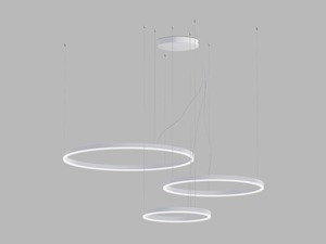 LED2 3274751D Závěsné svítidlo CIRCLE SET 3 P-Z, W DALI/PUSH DIM 136W 3000K/4000K bílá