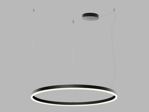 LED2 3276273CSTW Závěsné svítidlo CIRCLE 80 P-Z/ST, B CASAMBI TW 62W 2700K-4000K černá
