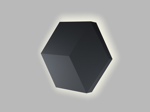 LED2 4580273 Nástěnné svítidlo HEXO, B 5W 2700K/3300K/4000K černá