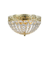 Markslöjd Saxholm kříšťálové stropní svítidlo zlaté